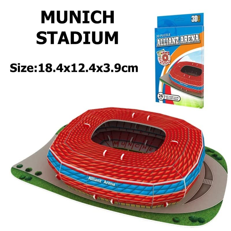 Modèle de terrain de Football pour Fans de Football, Puzzle en papier, ornements de bureau, jeux de