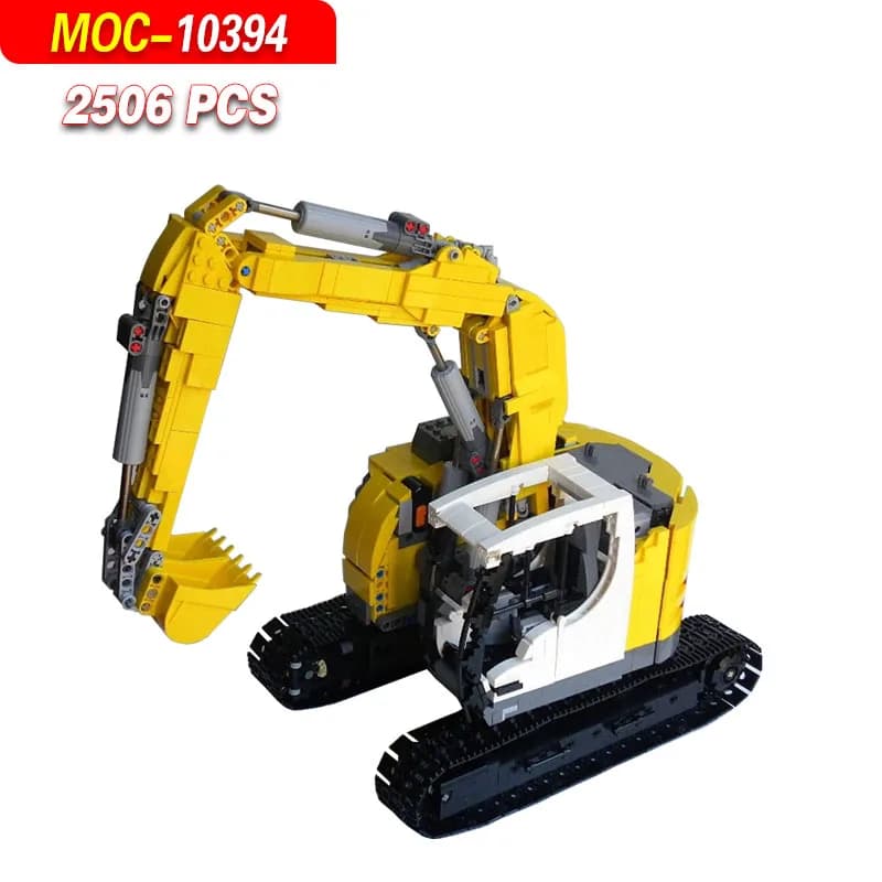 Modèle de kit de construction d'excavatrice compacte MOC-10394 RC 926 - 2506 pièces, ingénierie méca