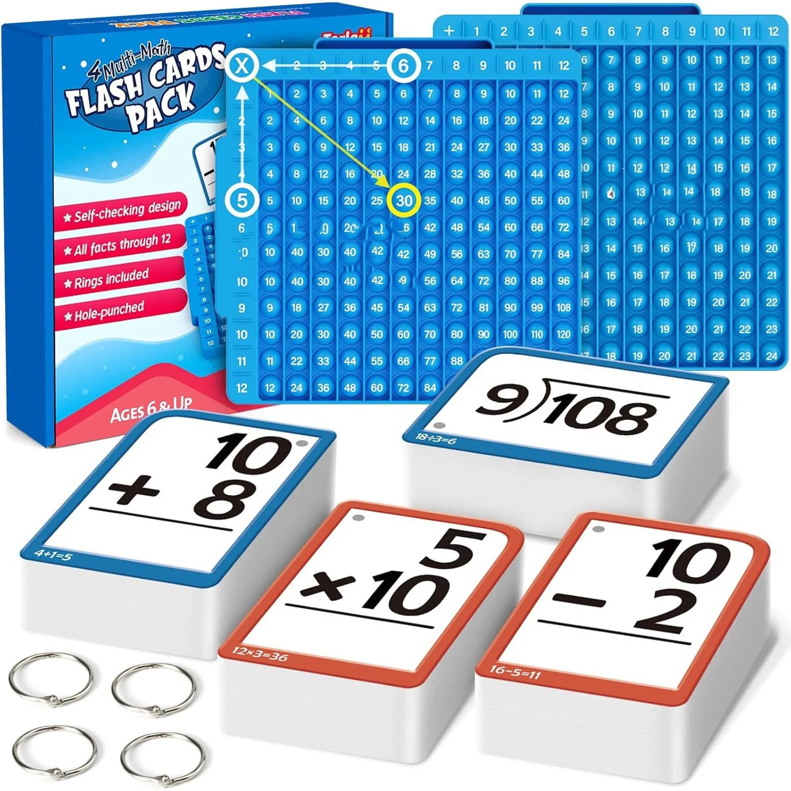Cartes Flash de mathématiques à numéro de Fraction Montessori, comparer et simplifiez les Fractions