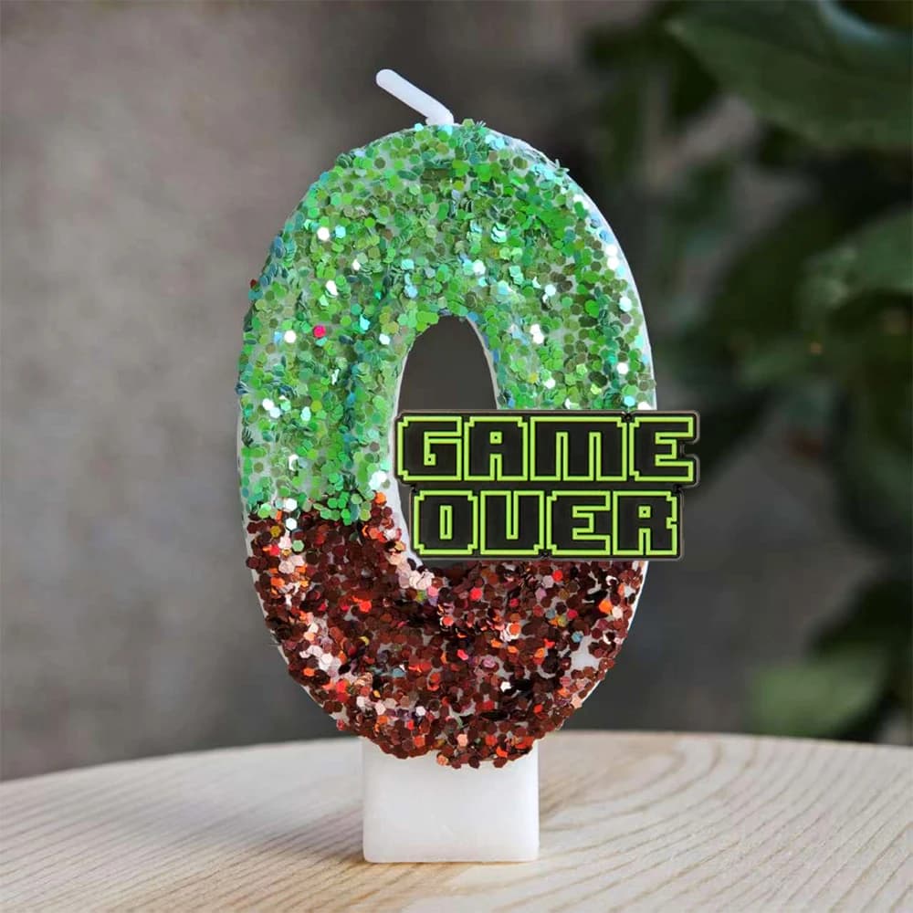 Jeu chaud poignée mon monde bougie numéro 0-9 garçons décoration de gâteau d'anniversaire pour enfan