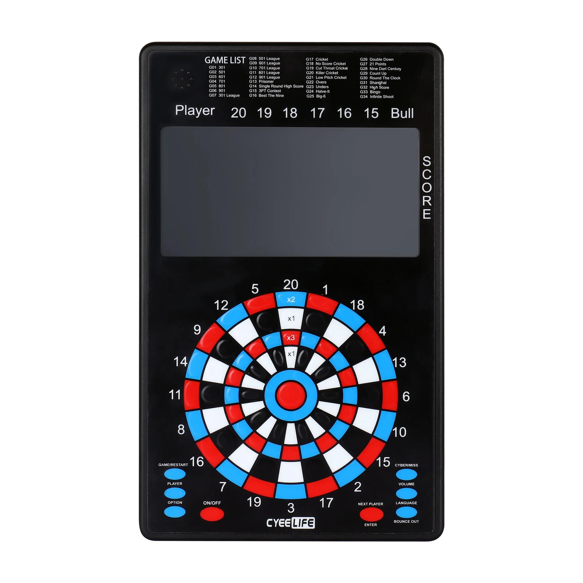 CyeeLife Dart ponçage électronique professionnel cible Configuration jeu divertissement pratique pon