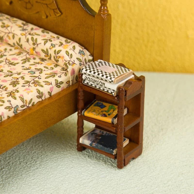 Meubles de maison de poupée modèle jouet 1:12, table de chevet Miniature pour une décoration de cham