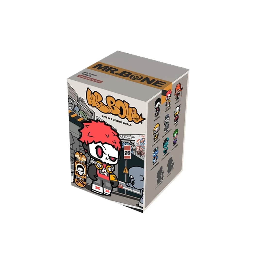 Nouveau véritable Mr. Bone Junior 2 Live In A Zombie World Series boîte aveugle jouets Kawaii figuri