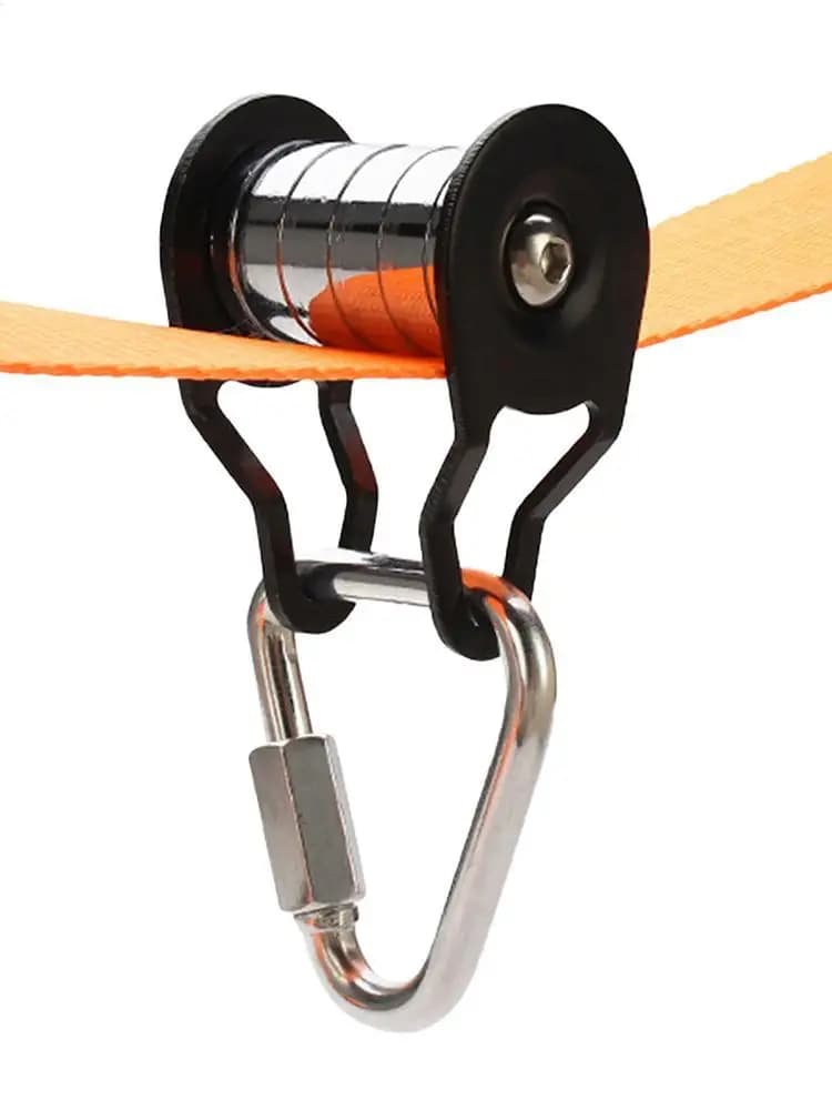 Poulie de Slackline pour Transformez les Slacklines en Ziplines, Kit de Zipline pour Jardin et Enfan