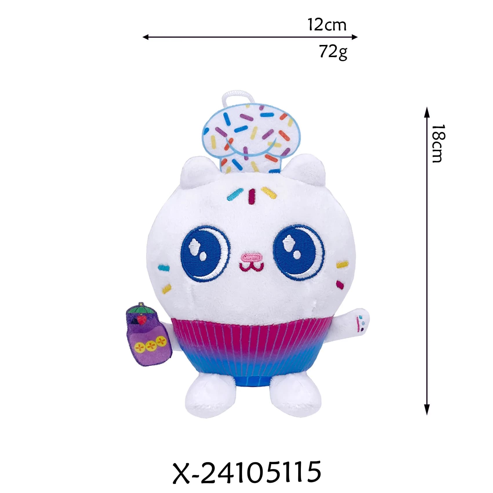 8 Pièces Nouvelles Peluches Maison de Poupée Gabby's, Animaux en Peluche Mercat, Chat Souriant, Chat