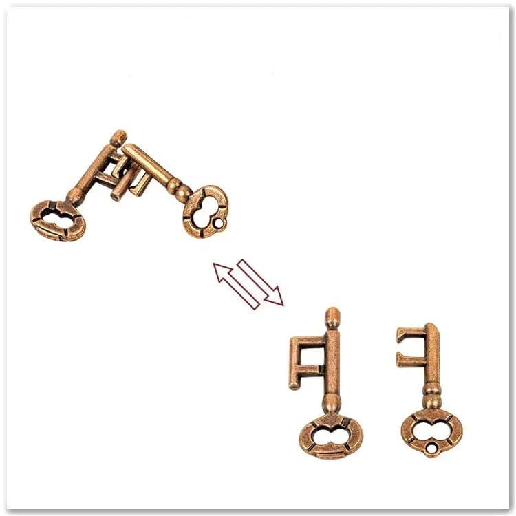 Créatif classique IQ métal casse-tête magique déroutant Puzzles jeu jouets pour enfants adultes drôl