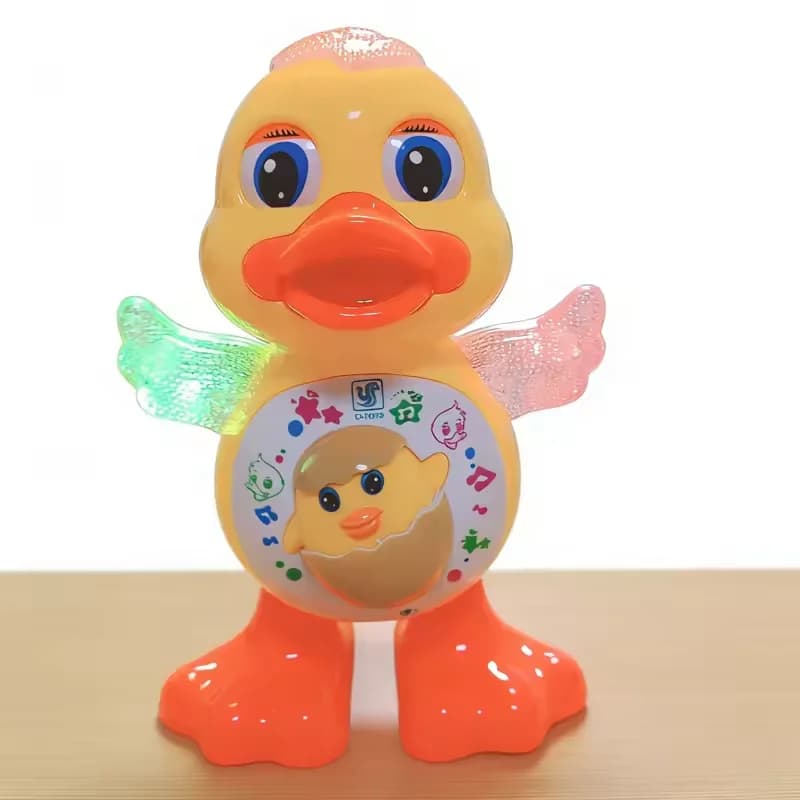 Jouet canard dansant électrique, machine musicale interactive avec lumières clignotantes, éducatif p