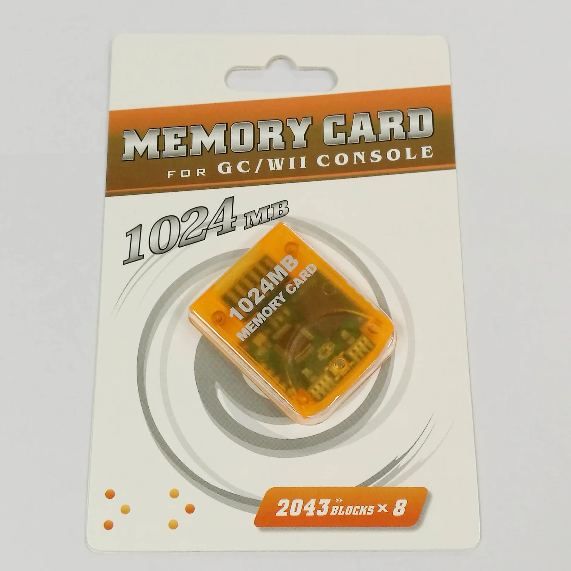 Carte mémoire 1024 M pour GameCube GC pour Console Wii, économiseur de carte de stockage de mémoire