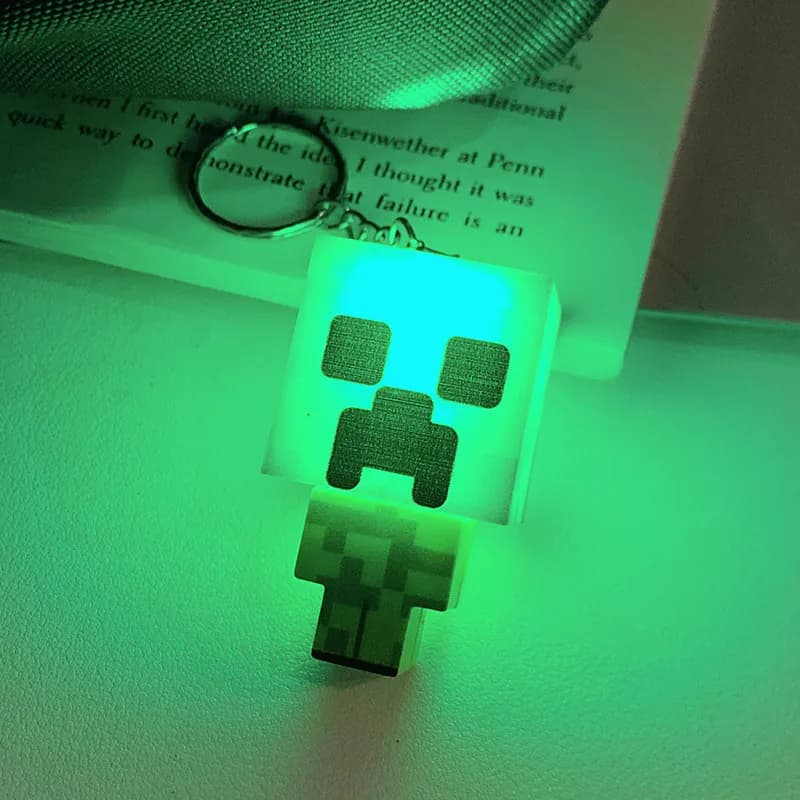 Lampe torche Minecraft mini, veilleuse, article de jeu, lampe à personnage MC, jouet modèle, lumière