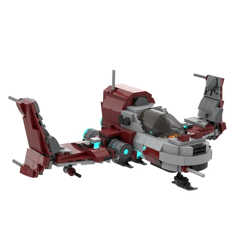 Blocs de Construction MOC No Man's Sky: pilaire radieux BC1, vaisseau spatial de Science-Fiction, as