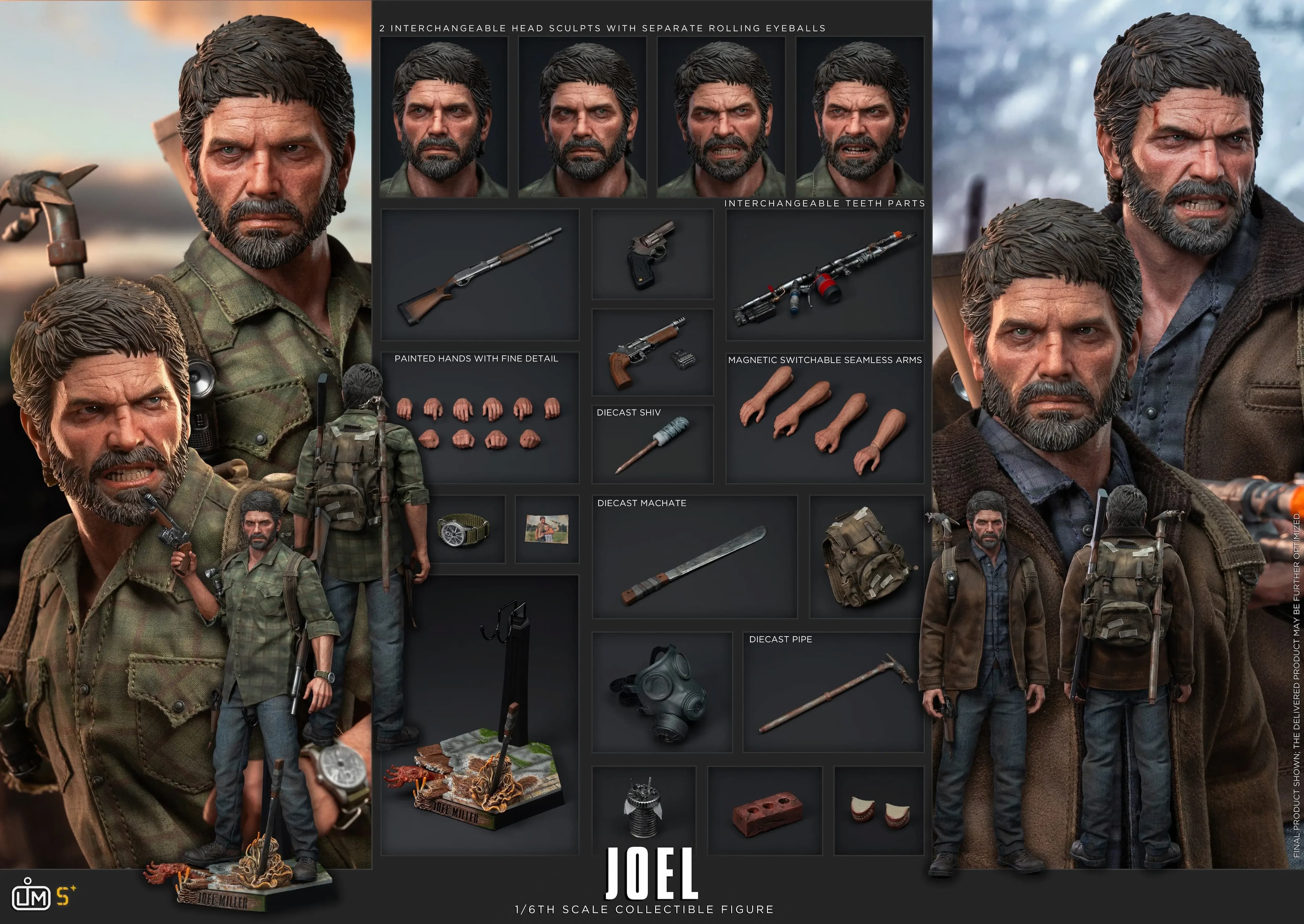 NOUVEAUTÉ 2026 EN STOCK LIMTOYS 1/6 America's End Joel Ellie Figurine articulée avec fonction de sui