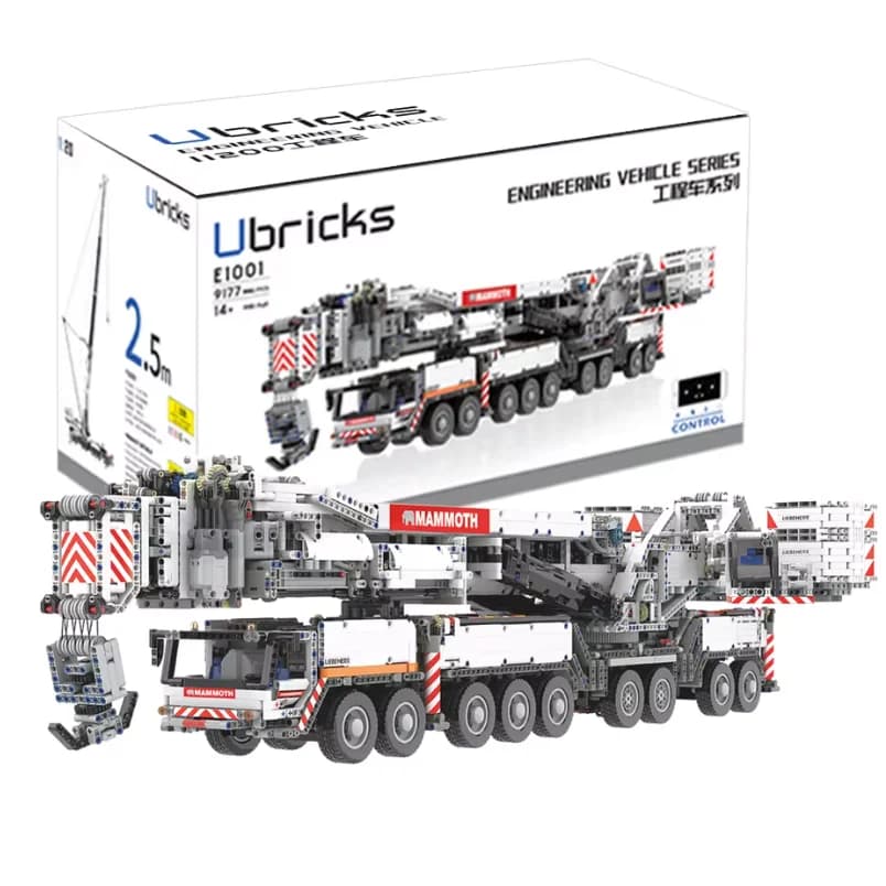 Ubricks Liebherr LTM11200 Grue mobile modèle d'ingénierie RC MOC Jumbo Briques de montage DIY pour a