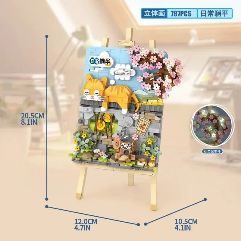 Jouet de blocs de construction de puzzle 3D – Un cadeau mignon et tendance pour les enfants, avec as