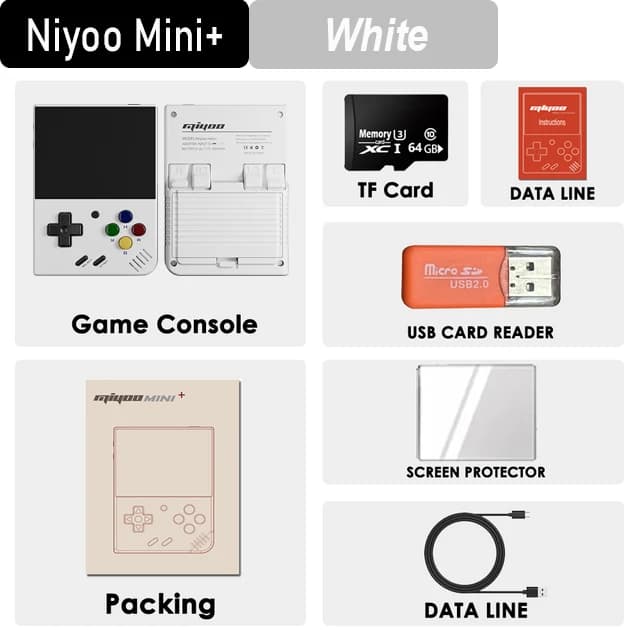 MIYOO-Console de jeu Mini Plus rétro portable, émulateur de jeu classique, système Linux, écran IPS