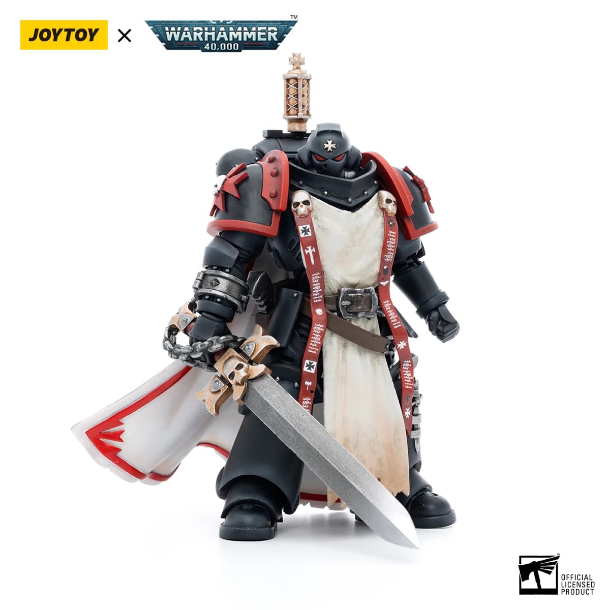 Figurines d'action JOYTOY Warhammer Warhammer 40,000 1/18 Black Templars Primaris Sword Brethren Ebe