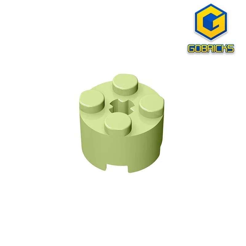 Gobricks GDS-607 brique 16 W. CROSS-2x2 carreaux cylindriques compatibles avec lego 6143 3941 blocs