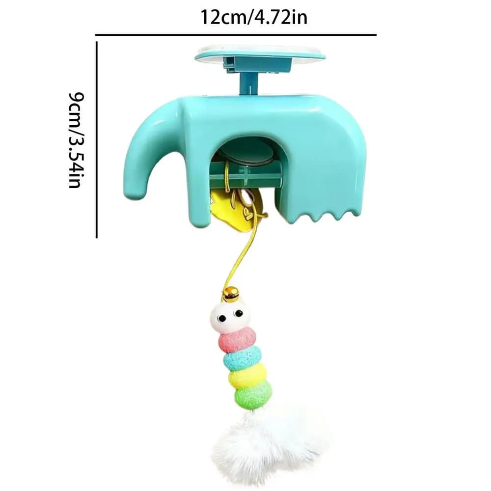 Jouet pour chat à fixation sur cadre de porte, jeu interactif 3 vitesses, jouet stimulant pour chat