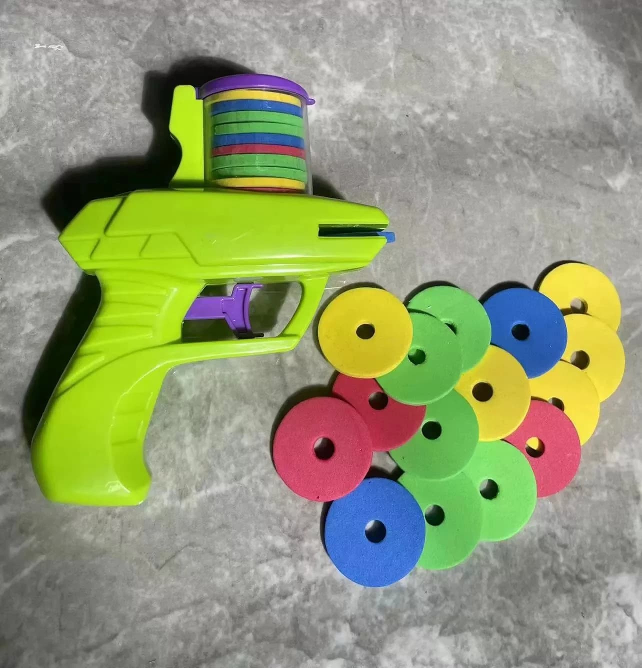 Pistolet à disque en mousse pour enfants, jeu de plein air, jouet, disque volant, lanceur de tir, Do