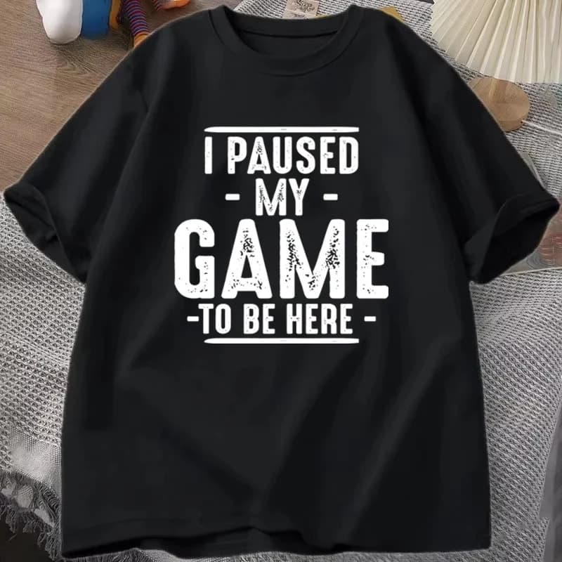 T-shirt décontracté pour hommes, humoristique, pour les amateurs de jeux vidéo, cadeau pour la fête