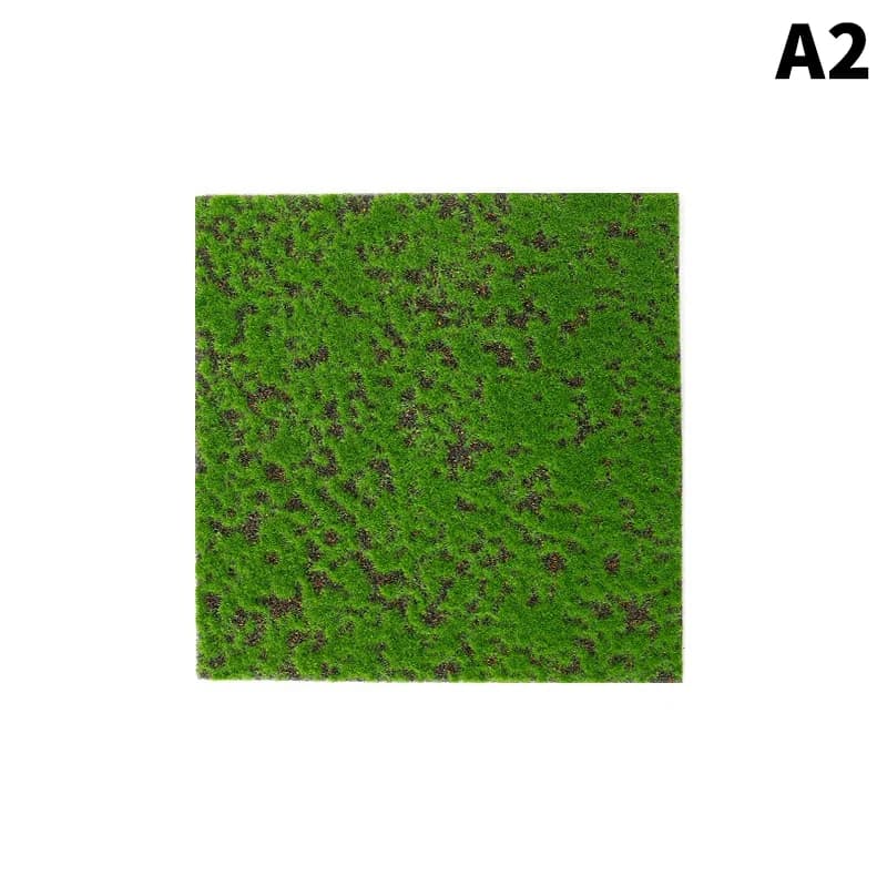 Tapis d'herbe vert gazon artificiel tapis faux Sod Simulation mousse pelouse 30*30CM bricolage Micro