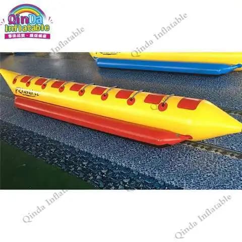 Jeu aquatique gonflable à tube unique, jouets gonflables flottants, banane gonflable à vendre