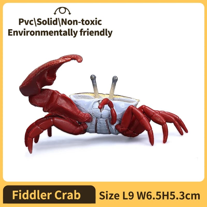 Figurine d'action réaliste en forme de crabe océan, parfaite pour les collections d'animaux et les p