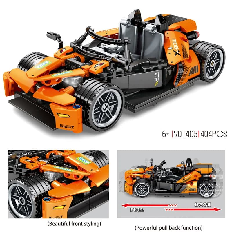 Technique Ktm X-Bow Moc importer Bricks for Boys, Super dehors Car, Rib Back Vehicle Construction To