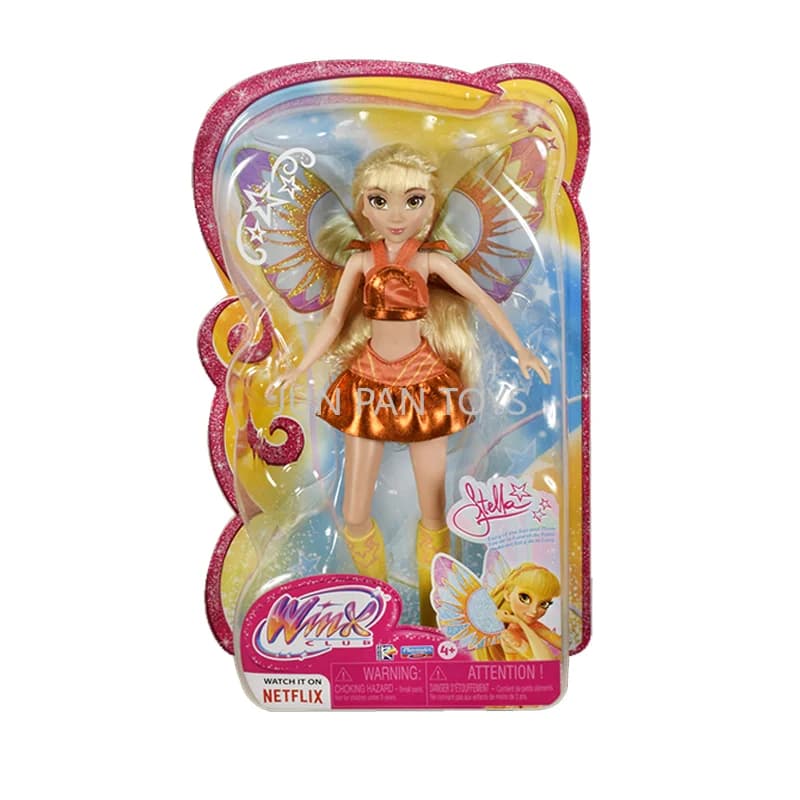 Poupée de mode originale Playmates Winx Club 10,5'' - Le monde magique d'Alfea - Bloom Stella Flora