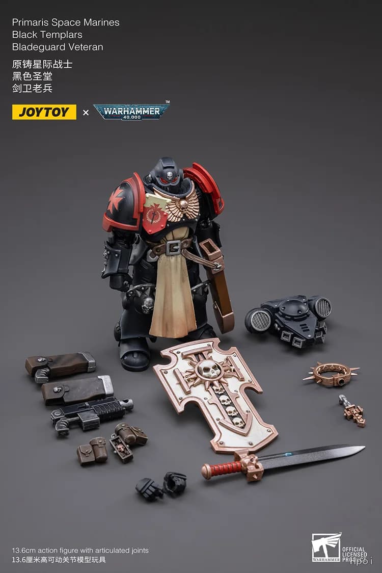 【FS】JOYTOY Warhammer 40K échelle 1/18 figurines d'action templiers noirs bladeguard vétéran modèles