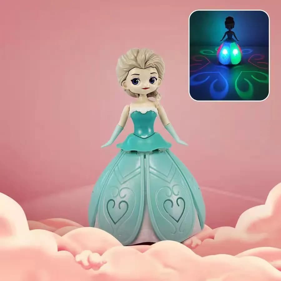 Robot de danse princesse des neiges Sofia, avec veilleuse, musique Elsa, jouet lumineux, décoration