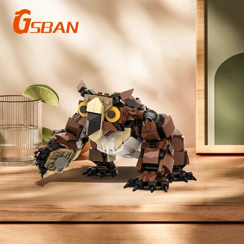 GSBAN Jeu Dungeonsed Owl Monstres Dragons Owlbear Animaux 636PCS Briques MOC Blocs de Construction K