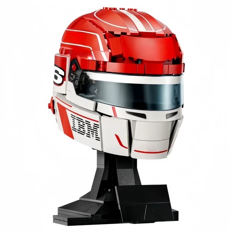 Offre Spéciale : Ensemble de Briques de Construction 886 Pièces pour Casque de Pilote Charles Lecler