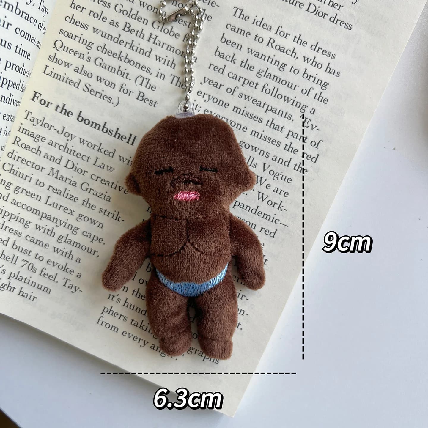 Nouvelle poupée en peluche Natasha noire 2026 – Jouet moelleux et amusant pour enfants – Cadeau d'an