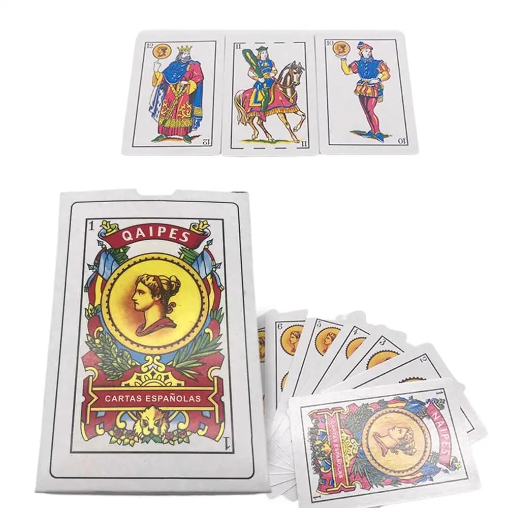 Jeu de cartes de Poker espagnol 50 pièces cartes à jouer espagnoles cartes de jeu créatives avec mot
