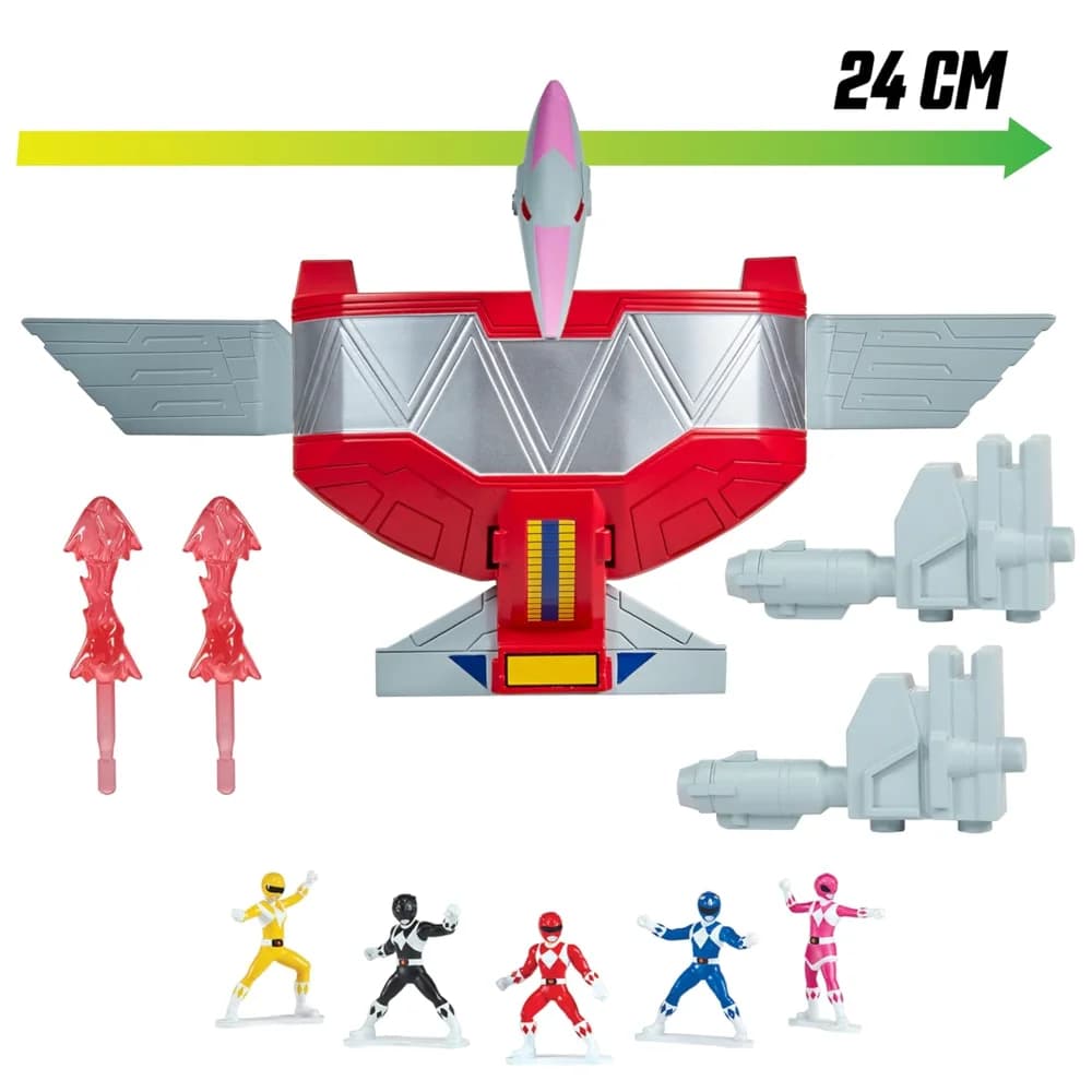 Figurine articulée PlayMates Power Rangers Re-Ignition 6 pouces combinable Megazord - Pterodactyl