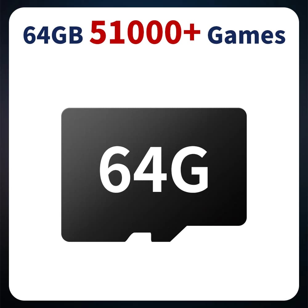 Carte de jeu TF pour boîtier TV à puce S905X3 avec 110000 + Games Console de jeu rétro plus de 70 ém