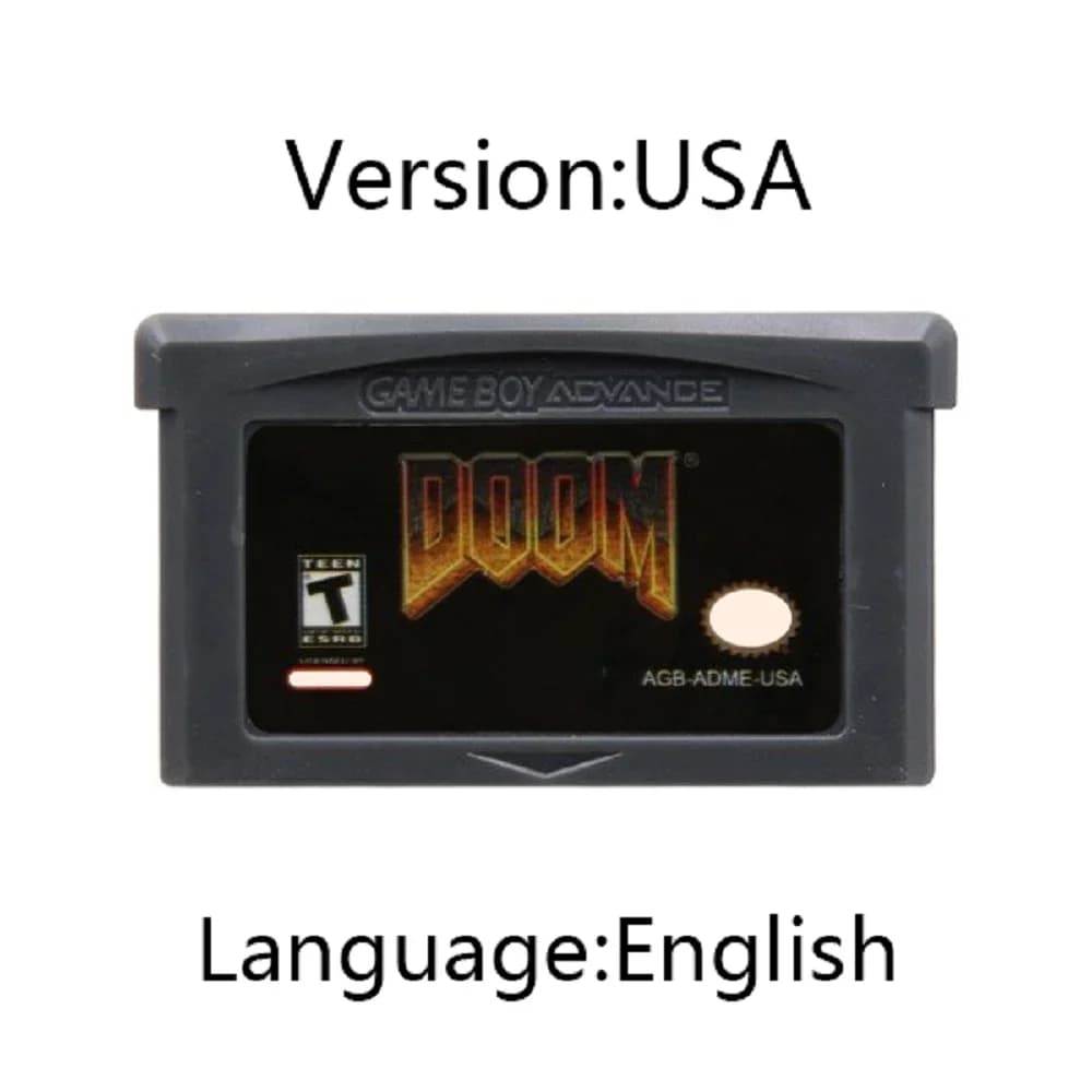 Cartouche de jeu GBA série Doom, cartouche de jeu série DOOM 32 bits, carte de Console de jeu vidéo