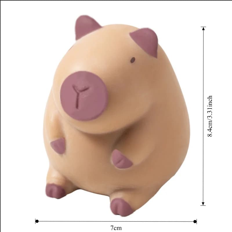 Squishy Capybara à remontée lente, Kawaii, Jouet anti-stress à presser pour enfants et adultes, Cade