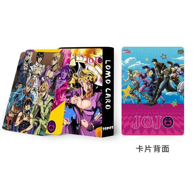 JoJo's Bizarre Adventure Anime Lomo jeux de cartes cartes postales Message cadeau Fan jeu Collection