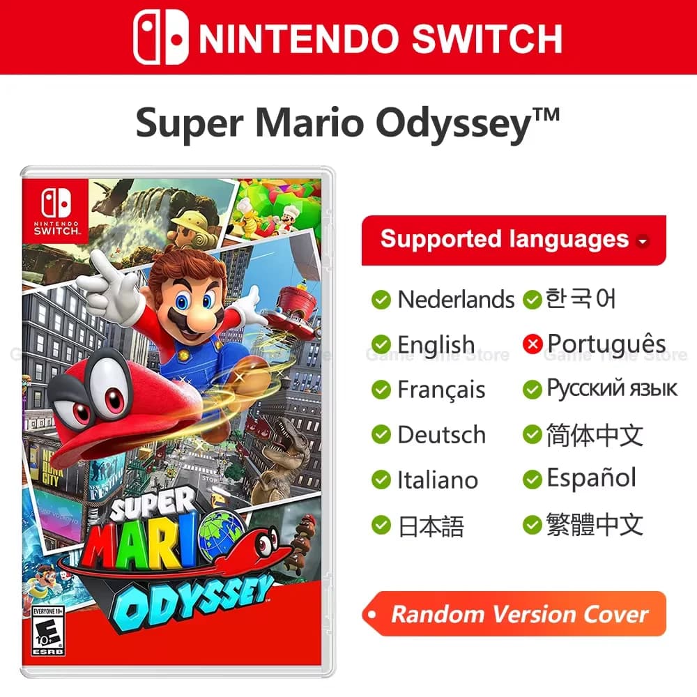 Super Mario Odyssey jeux switch 100% carte de jeu physique officielle pour Nintendo Switch, platefor