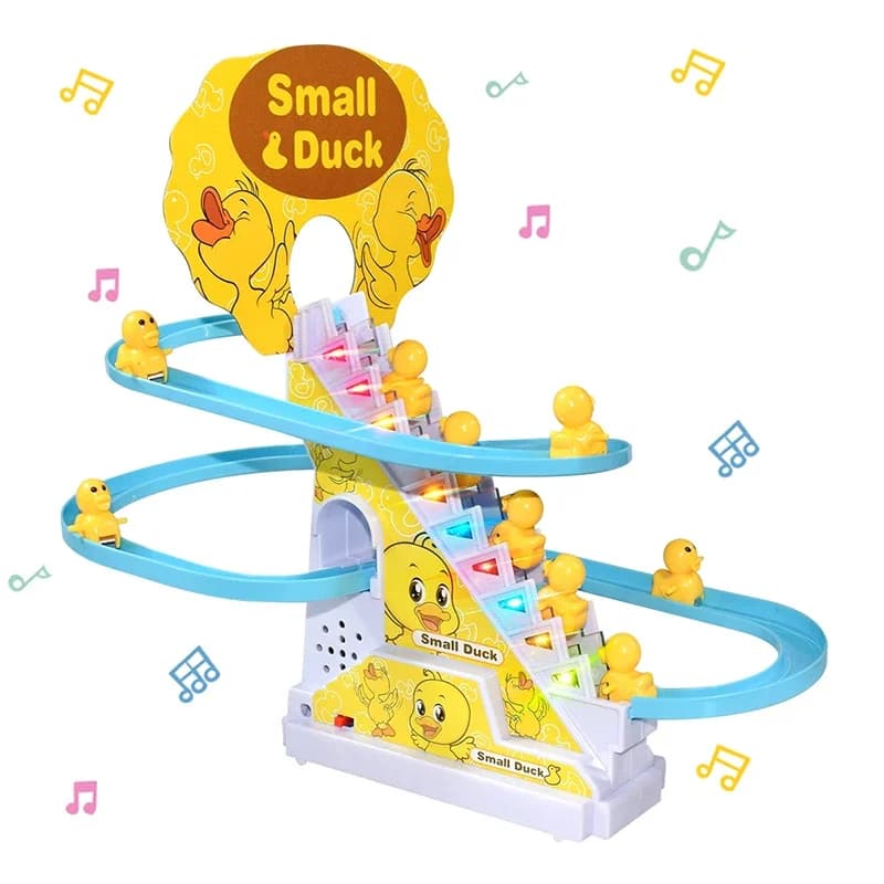 Ensemble de jouets de piste de course pour canards grimpeurs automatiques, circuit de montagnes russ