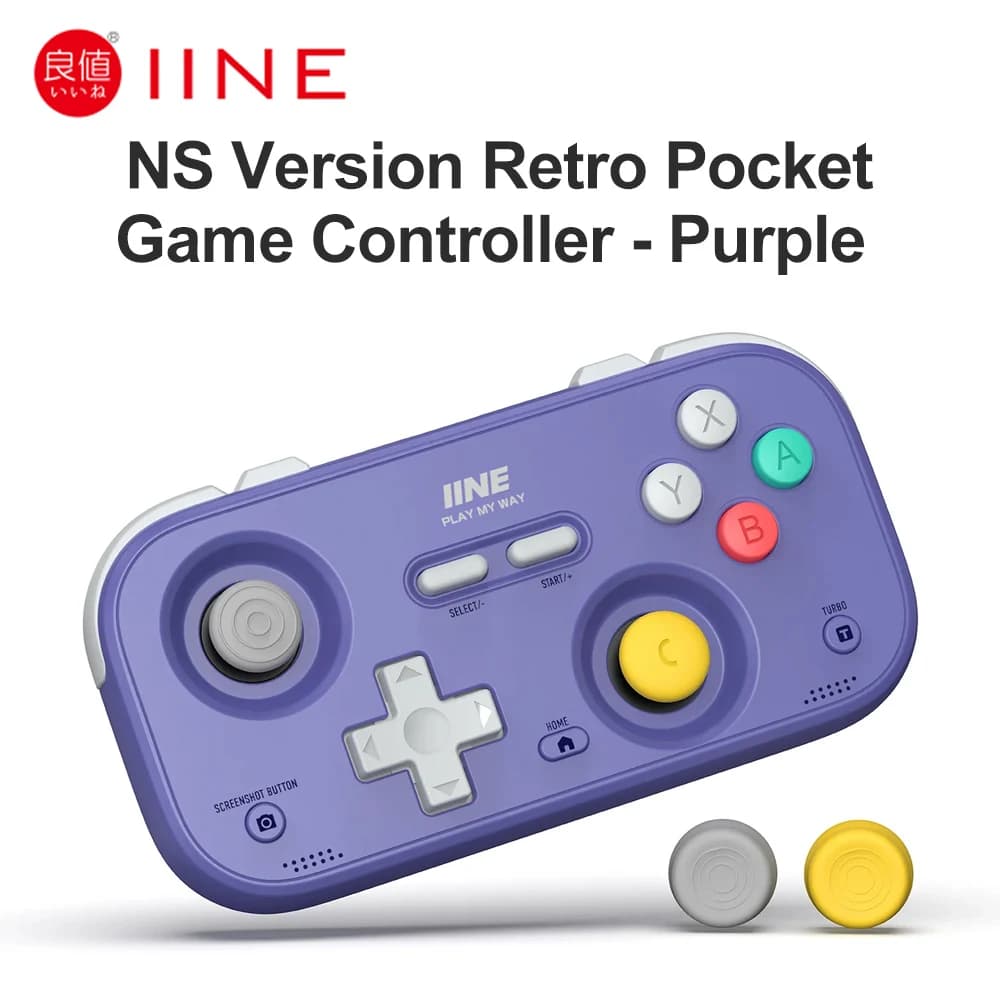 Manette de jeu portable IINE pour Nintendo Switch 2/1, Steam Deck, téléphone, voiture – Contrôleur r
