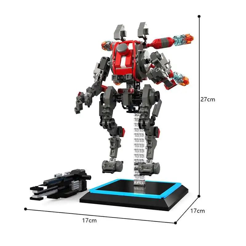 Modèle Titan Mech MOC, blocs de construction assemblés, jouet créatif DIY, cadeau d'Halloween et de
