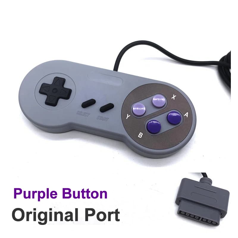 Manette de jeu filaire pour SNES/SFC, Console de jeu SNES/SFC authentique d'adaptation, poignée de m