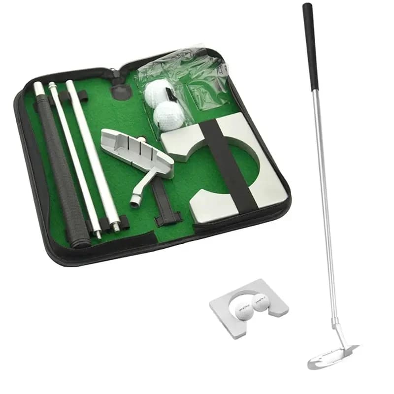 Mini intérieur Putting Green-jeu de putter de pot avec putter, coupe-trou, kit de golf de bureau Put