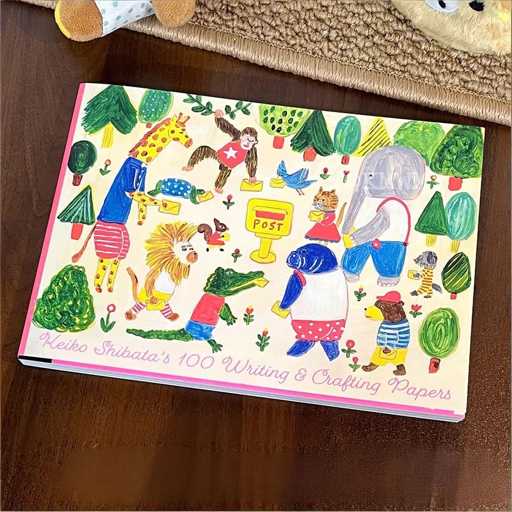 Papier d'écriture et de création illustré de dessins animés, 100 feuilles, matériaux multifonctionne