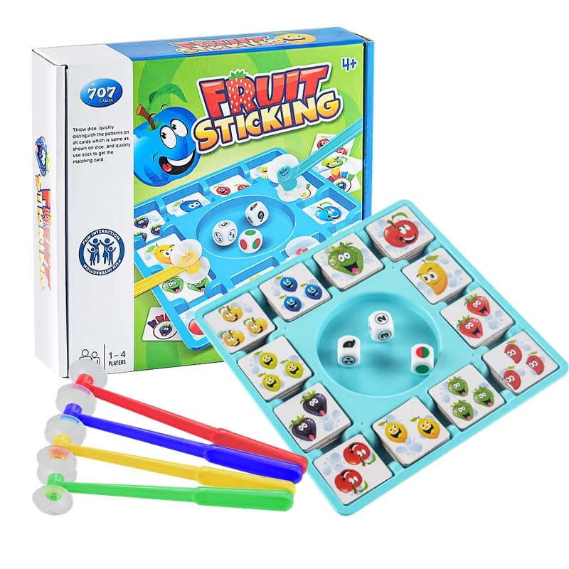 Jeu de société de cartes de fruits, jouets éducatifs pour enfants, jeu de Puzzle de fête, 96 cartes,