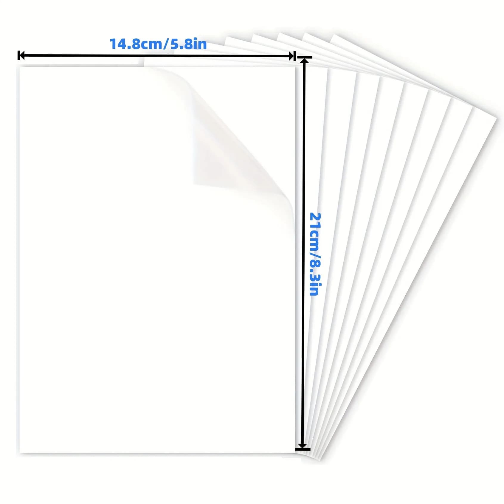 50 feuilles de colle adhésives A5 pour puzzles, autocollants auto-adhésifs pour le dos des puzzles,