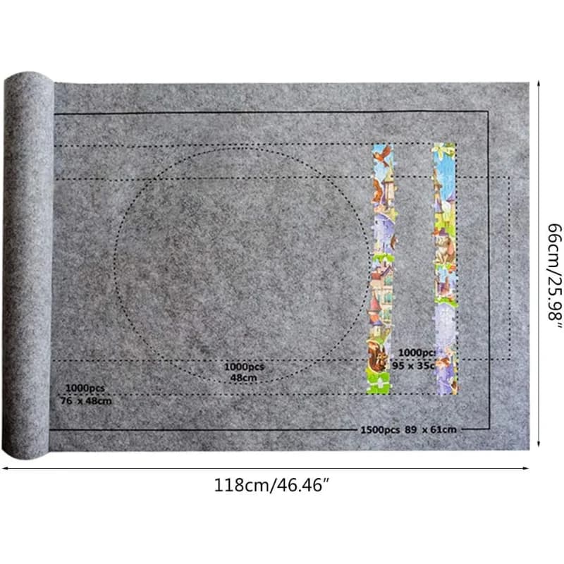 Grand Puzzle en Polymères pour Adultes et Enfants, Puzzle Facile à Rouler, 2000 ou 1500 Pièces