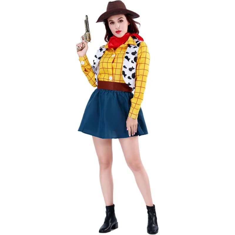 Cosplay Story Woody Costume ensembles Cowboy robe de noël unisexe shérif Halloween carnaval habiller